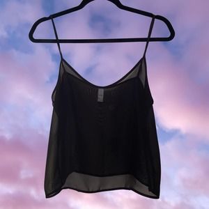 🚨 SOLD 🚨 Original American Apparel (pre-Gildan) Chiffon Camisole, Black